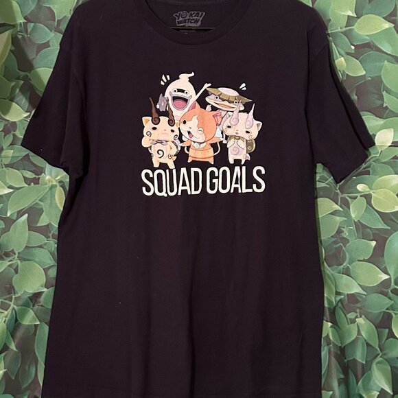 Yo Kai Watch Squad Goals Black T Shirt Size XL Level S/YWP - Picture 1 of 4